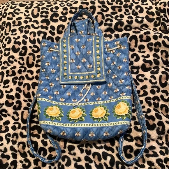 Women’s Vera Bradley Bumble Bee ? Rose Floral Backpack The buzz is real ?? Say hello to Vera Bradley main image 4